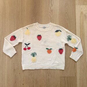 Rails Lightweight Cashmere Fruit Medley Sweater, Size XS